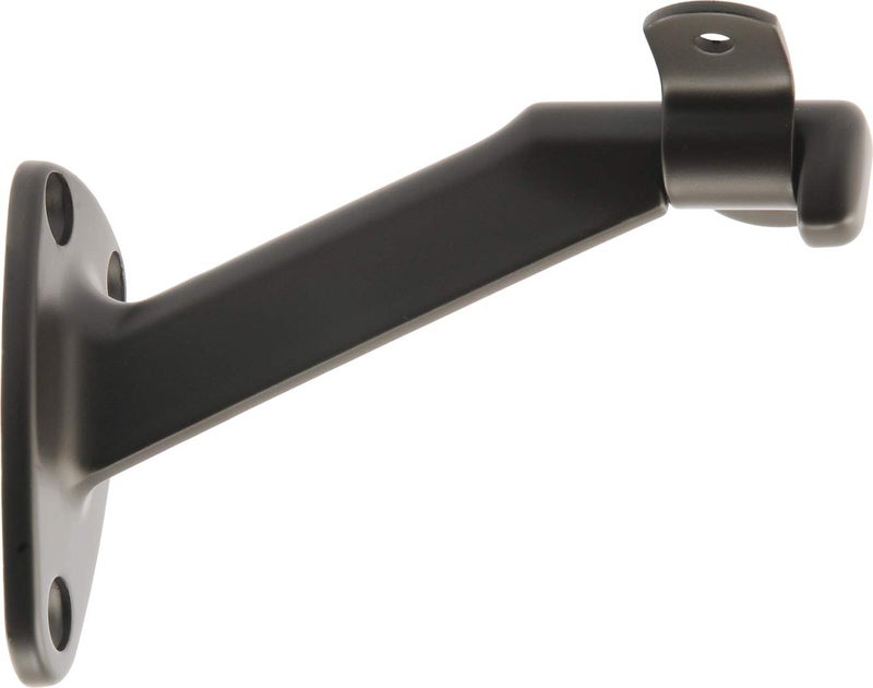 Hardware Essentials 853414 Extended Neck Bracket, Oil Rubbed Bronze, 1 Pack Handrail, Black - Image 1